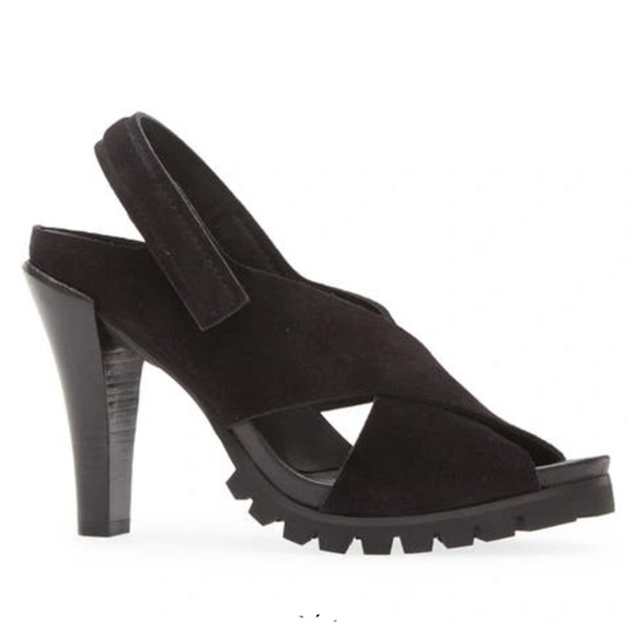 Pedro Garcia Shoes Yuval Slingback Sandals Black Castoro Size 41.5 or 11.5US New - Picture 3 of 7